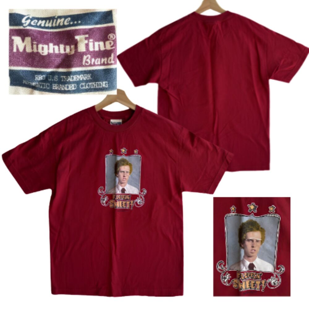 Vintage Y2K Napoleon Dynamite Flippin Sweet Movie Promo T-Shirt Men's Large Red